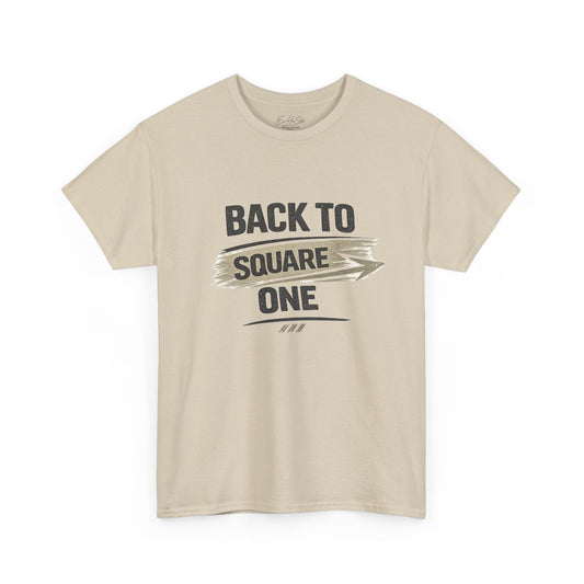 Back to Square One T-Shirt — Retro Arrow Graphic Tee