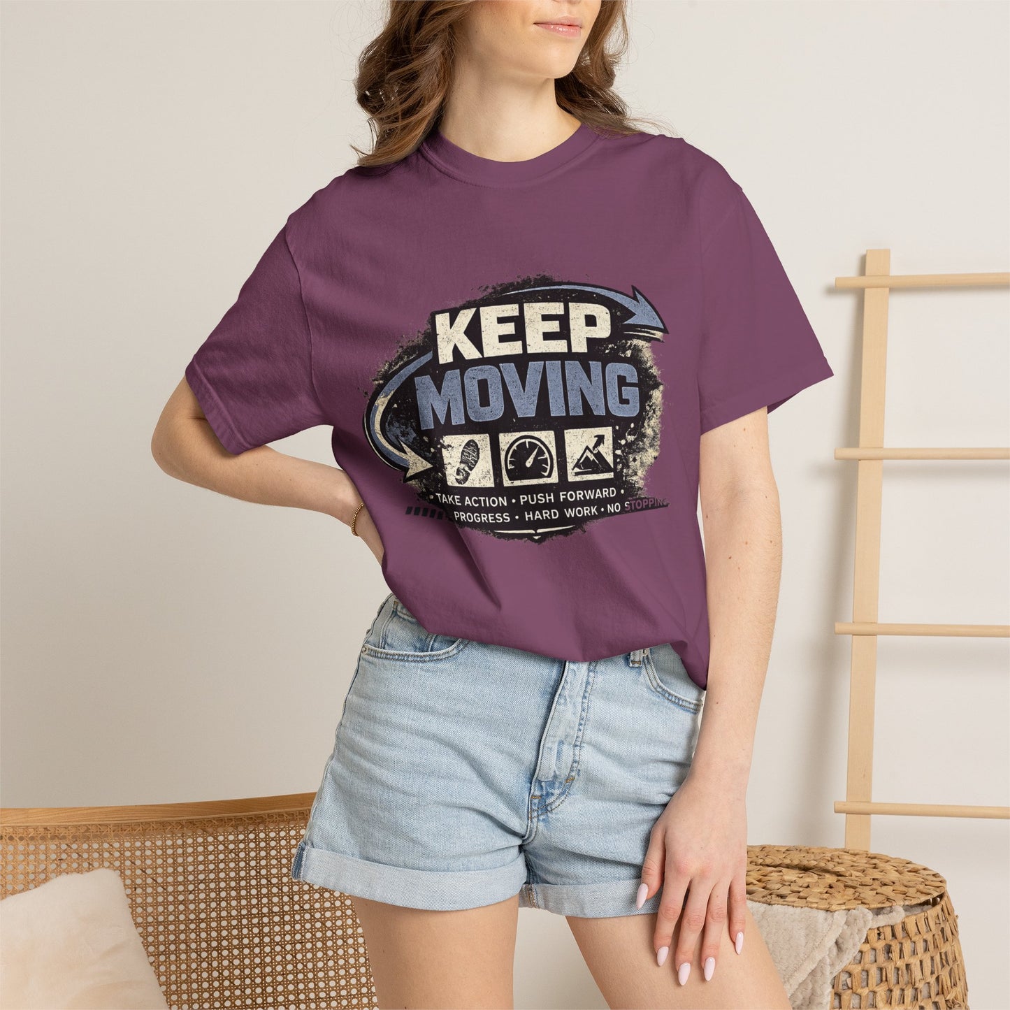 Keep Moving T-Shirt — Motivational Graphic Tee
