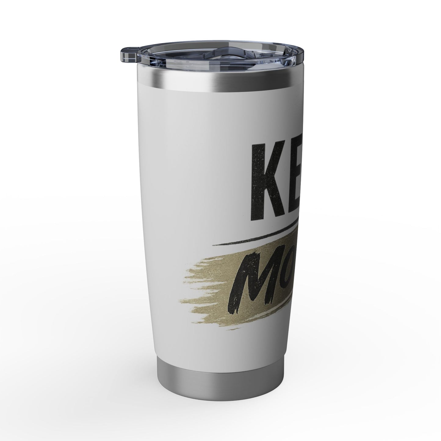 Keep Moving 20oz Tumbler – Insulated Stainless Travel Mug, Motivational Vagabond Design