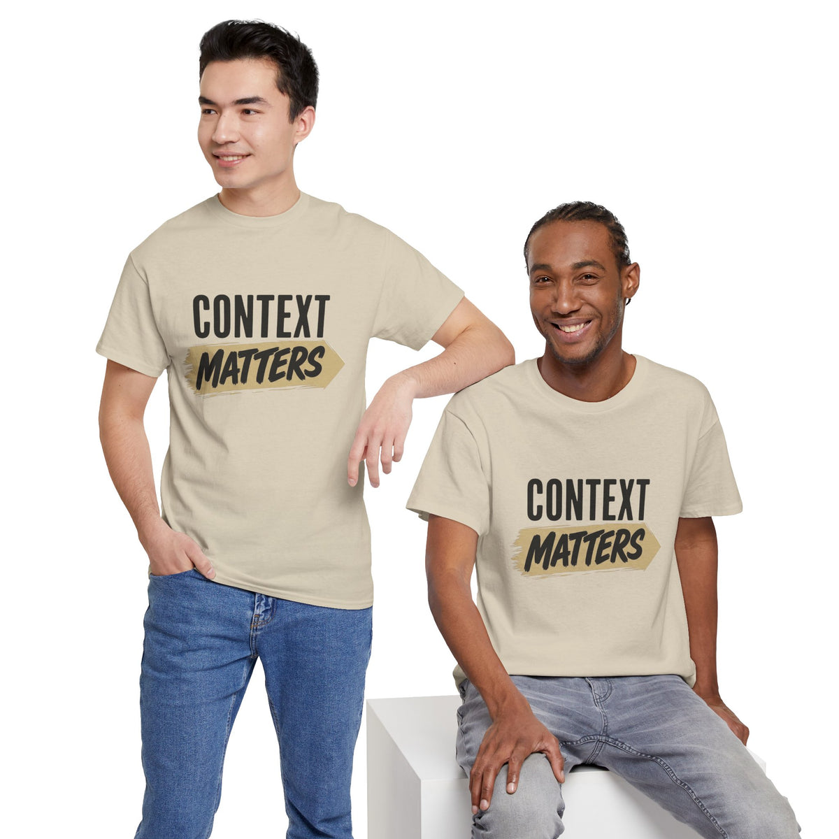 Context Matters T-Shirt — Graphic Tee with Bold Typography