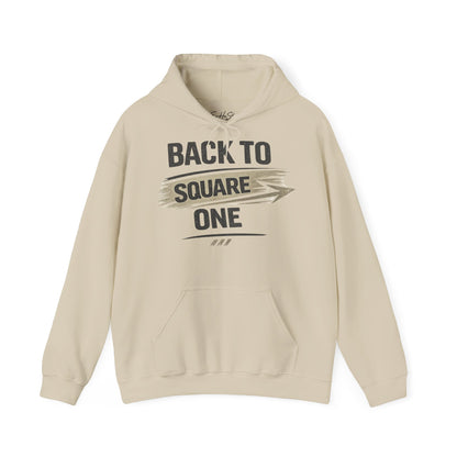 Back to Square One Hoodie — Vintage Arrow Graphic Pullover