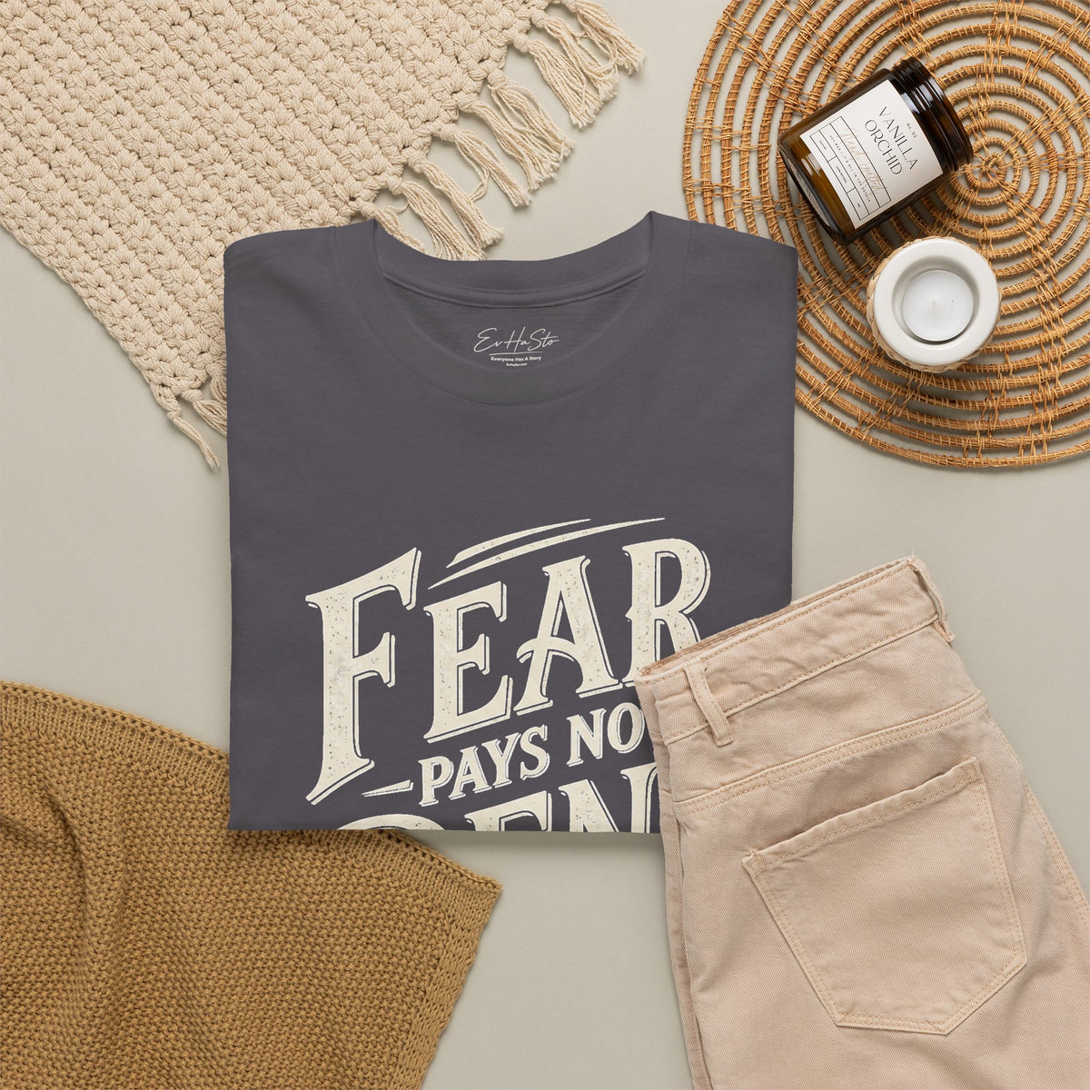 Fear Pays No Rent Graphic Tee