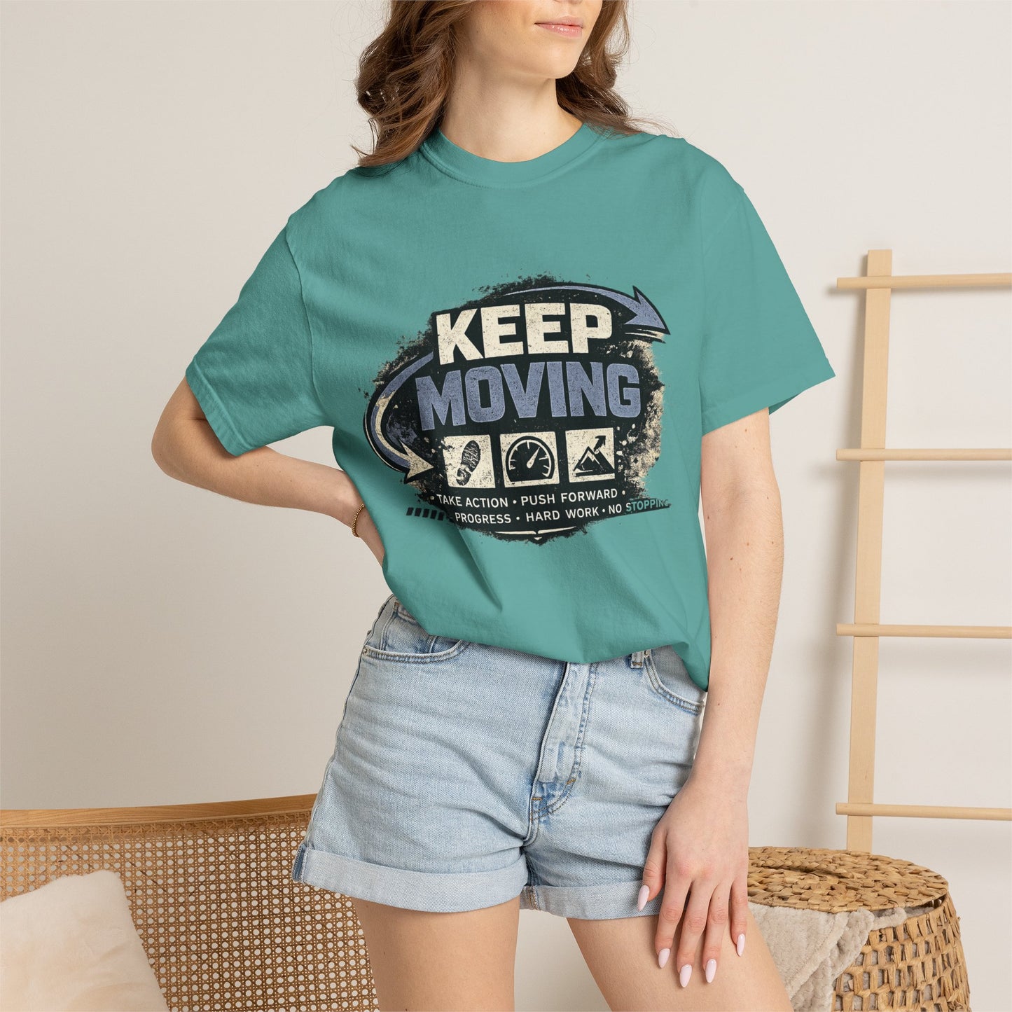 Keep Moving T-Shirt — Motivational Graphic Tee