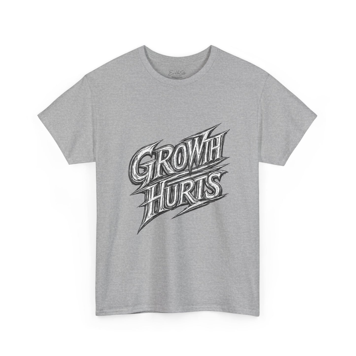 Growth Hurts T-Shirt — Vintage Chalk-Style Graphic Tee
