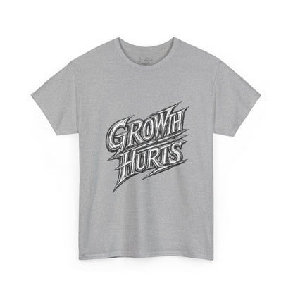 Growth Hurts T-Shirt — Vintage Chalk-Style Graphic Tee