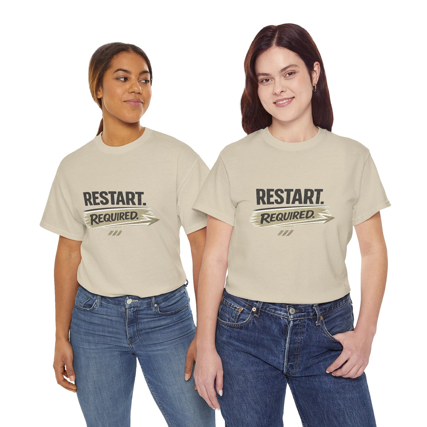 Restart Required Tee – Retro Tech-Inspired Graphic Shirt