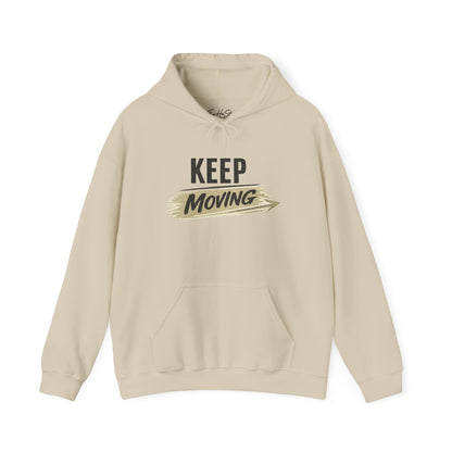 Hoodie "Keep Moving" Motivational Graphic Hooded Sweatshirt