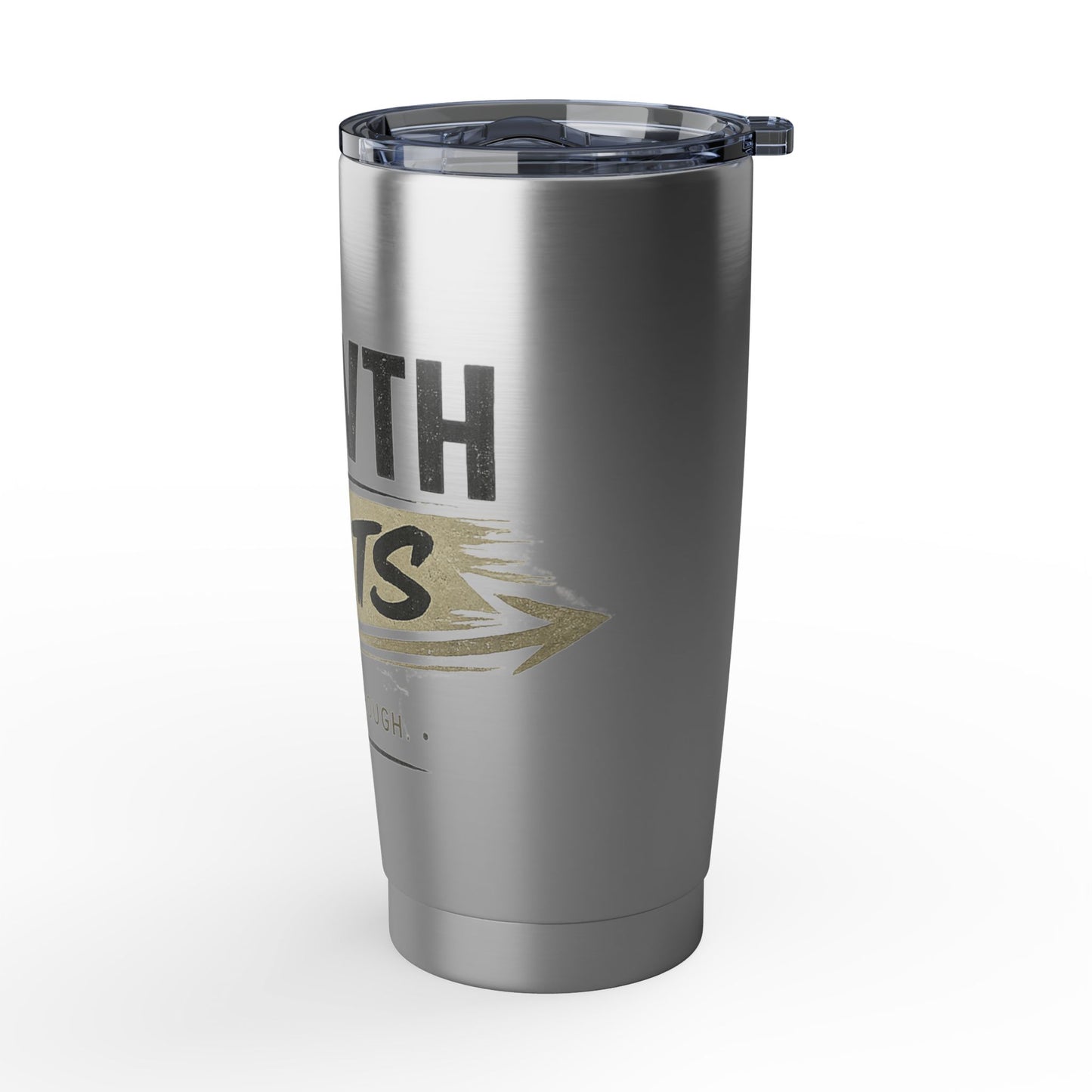 Growth Hurts 20oz Tumbler — Motivational Stainless Travel Cup