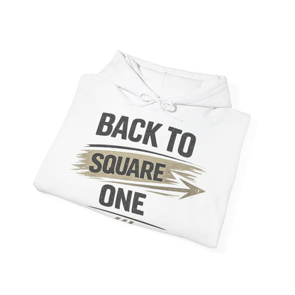 Back to Square One Hoodie — Vintage Arrow Graphic Pullover
