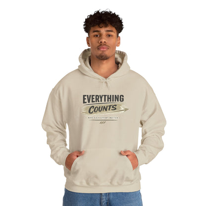Hoodie "Everything Counts Hoodie" Motivational 'Make Each Effort Matter' Pullover
