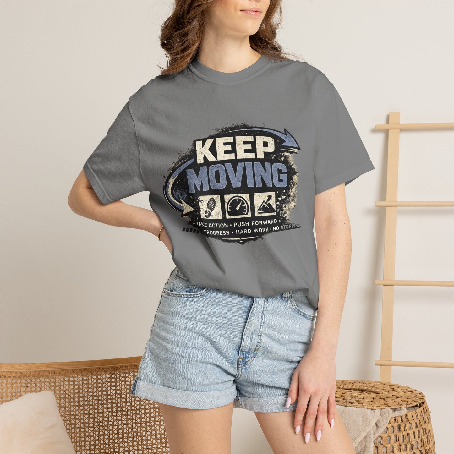 Keep Moving T-Shirt — Motivational Graphic Tee