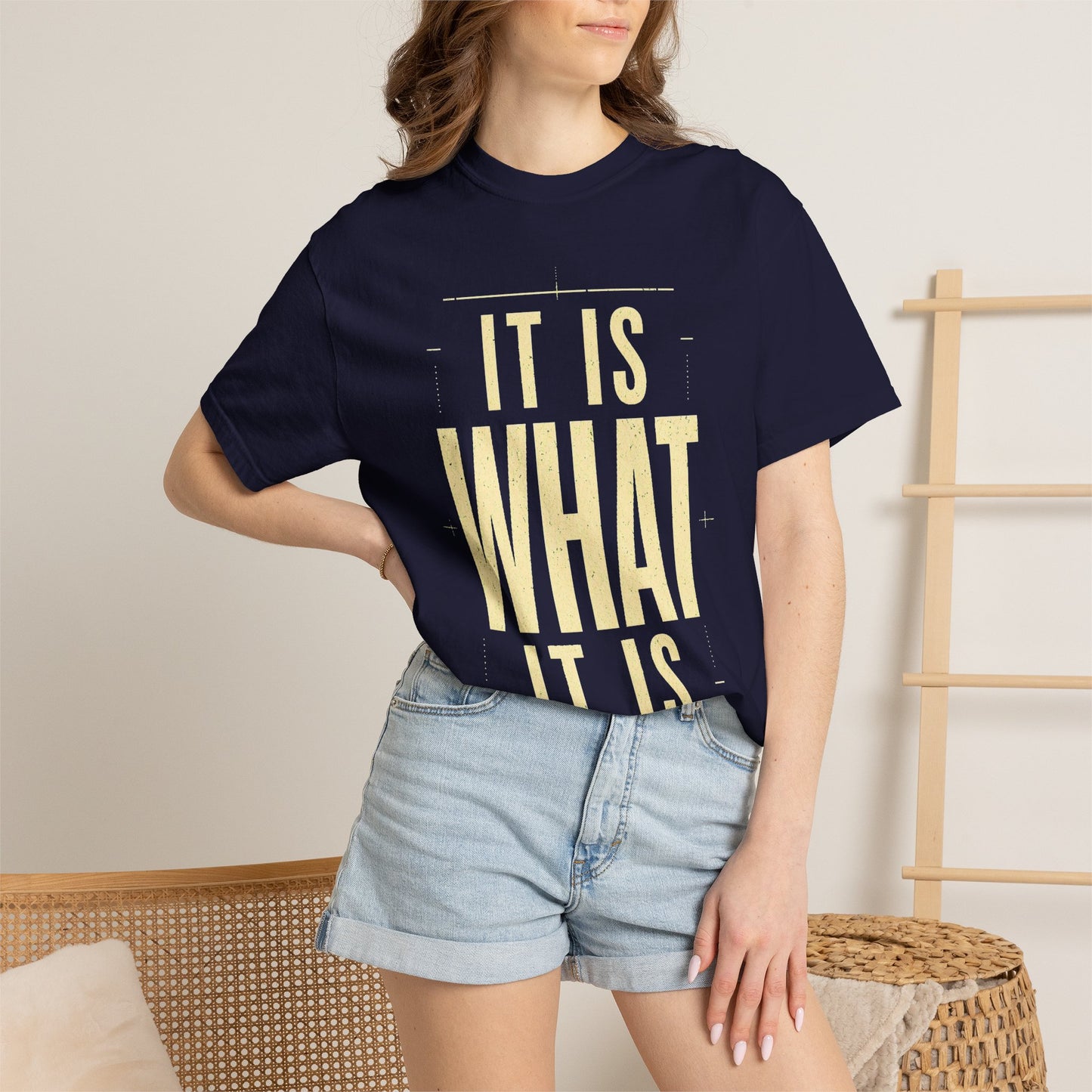 It Is What It Is T‑Shirt — Minimalist Positive Quote Tee