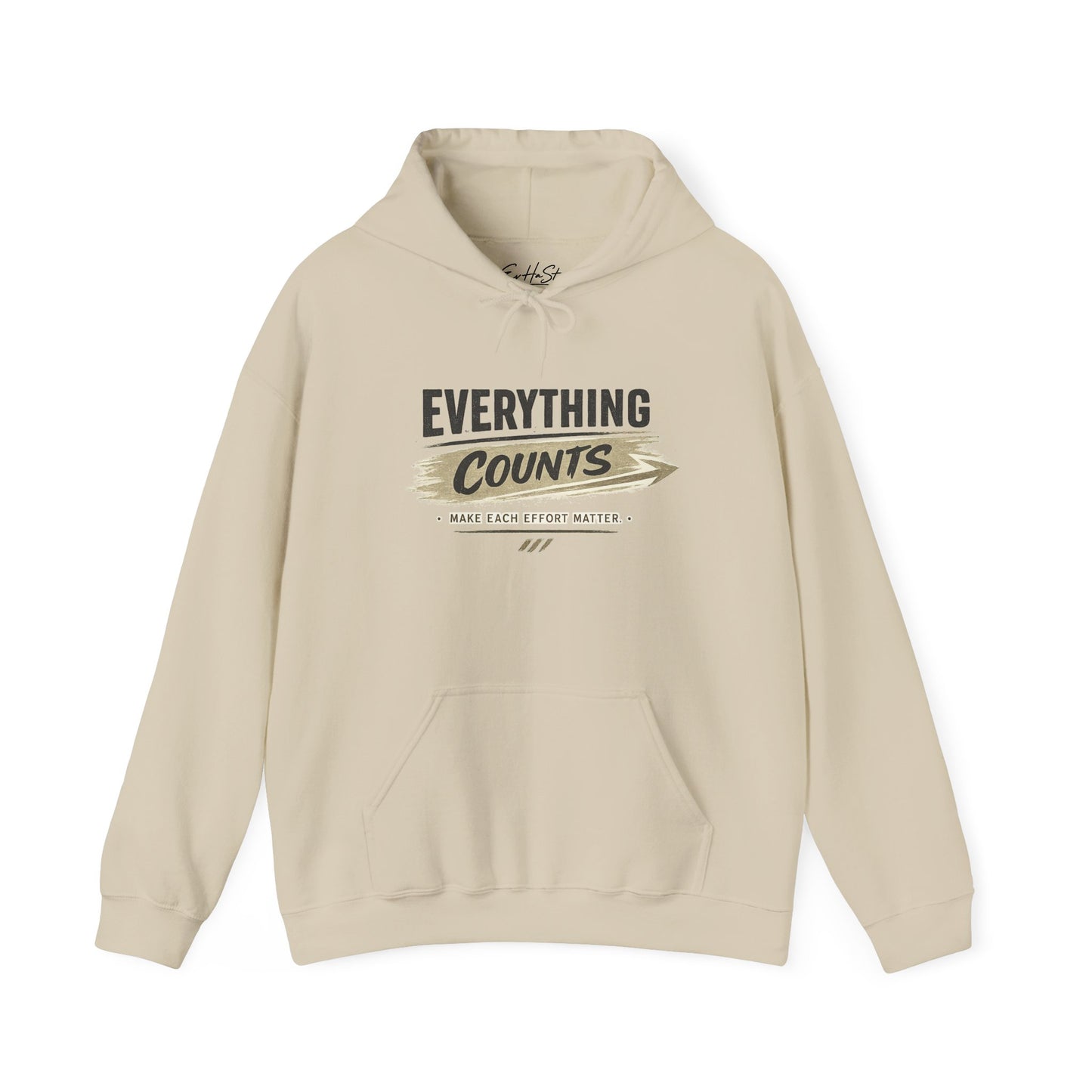 Hoodie "Everything Counts Hoodie" Motivational 'Make Each Effort Matter' Pullover