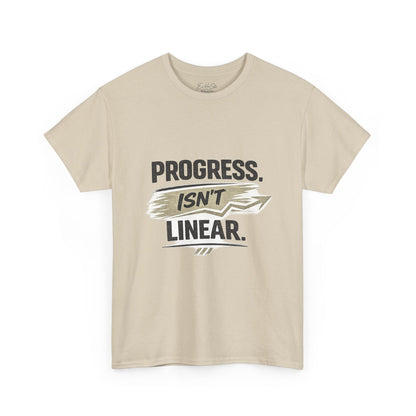 Progress Isn't Linear Tee — Motivational Graphic T‑Shirt