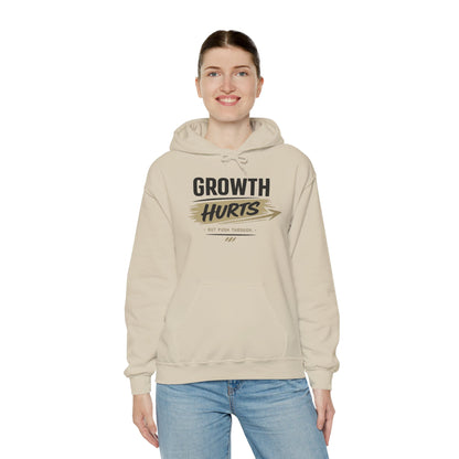 Hoodie "Growth Hurts" Inspirational Motivational Pullover ('Growth Hurts')