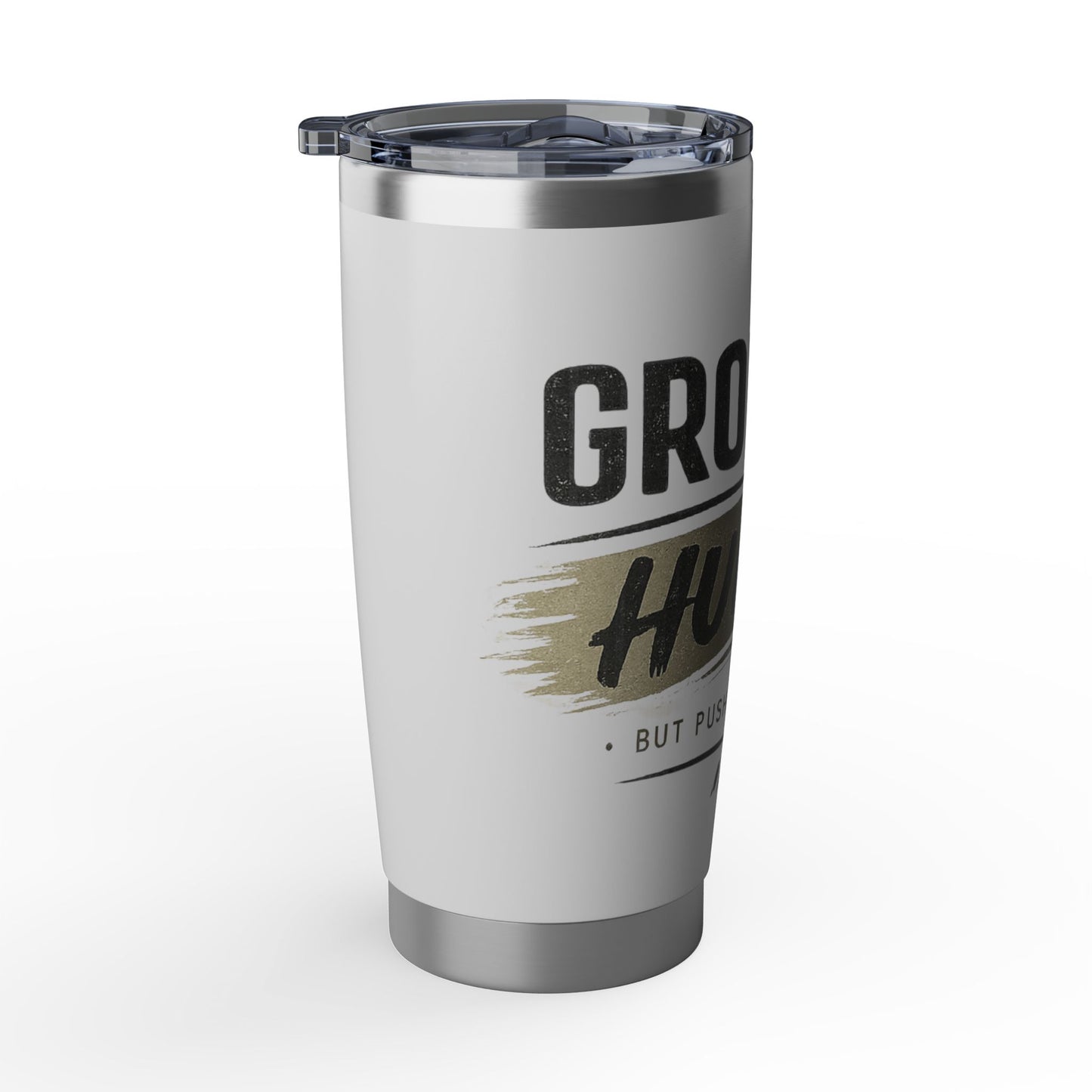Growth Hurts 20oz Tumbler — Motivational Stainless Travel Cup