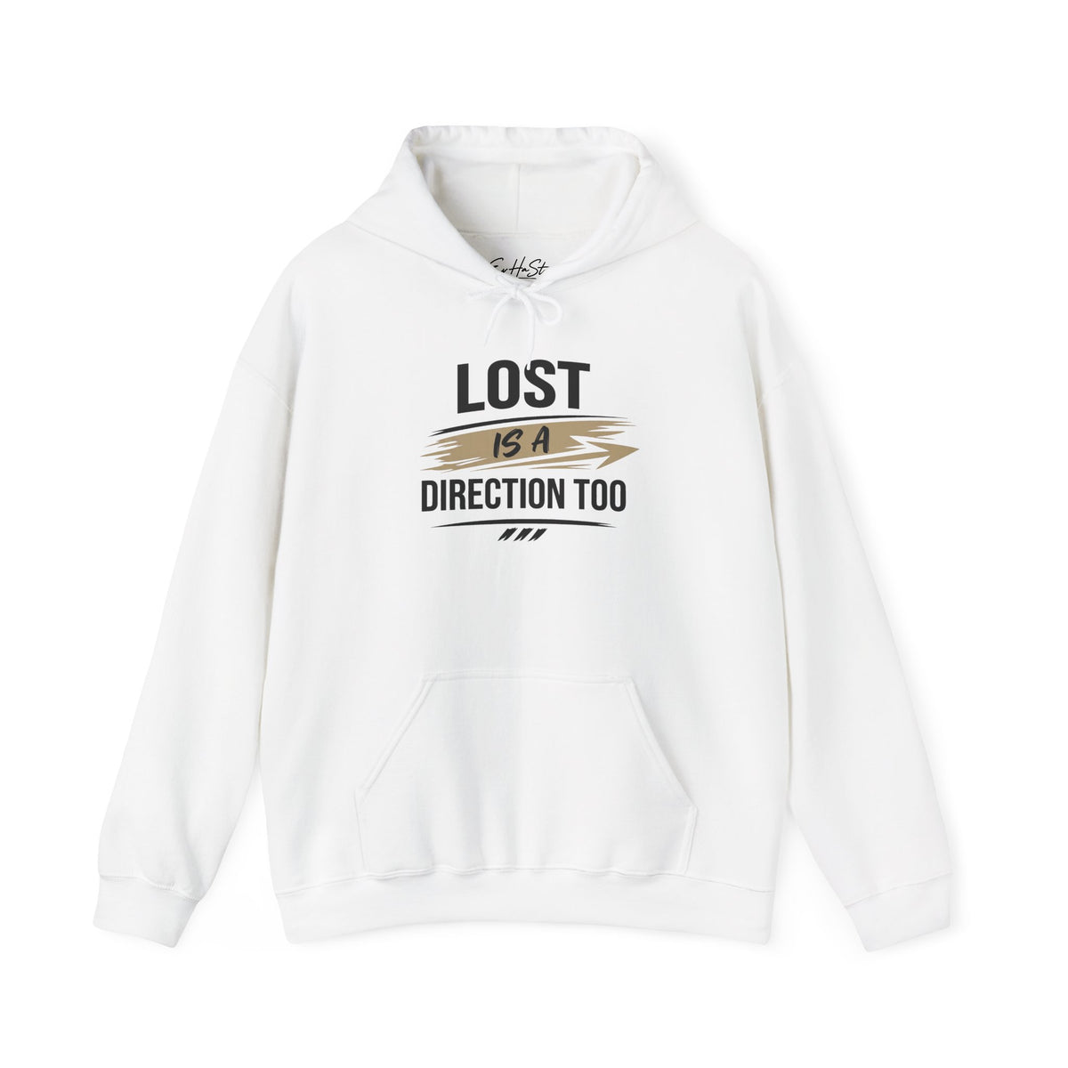 Hoodie “Lost Is A Direction Too” Inspirational Graphic Hoodie