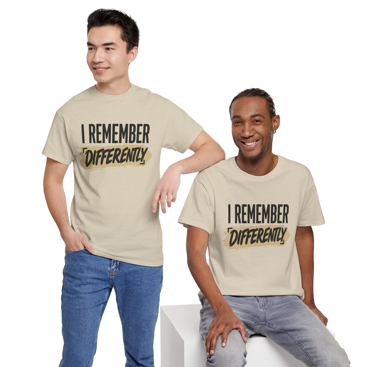 "I Remember Differently" T-Shirt — Graphic Quote Tee