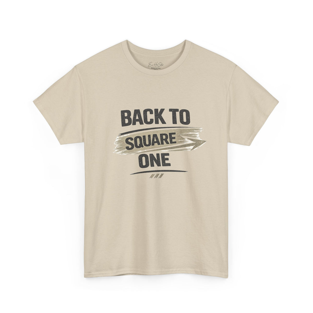 Back to Square One T-Shirt — Retro Arrow Graphic Tee