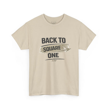 Back to Square One T-Shirt — Retro Arrow Graphic Tee