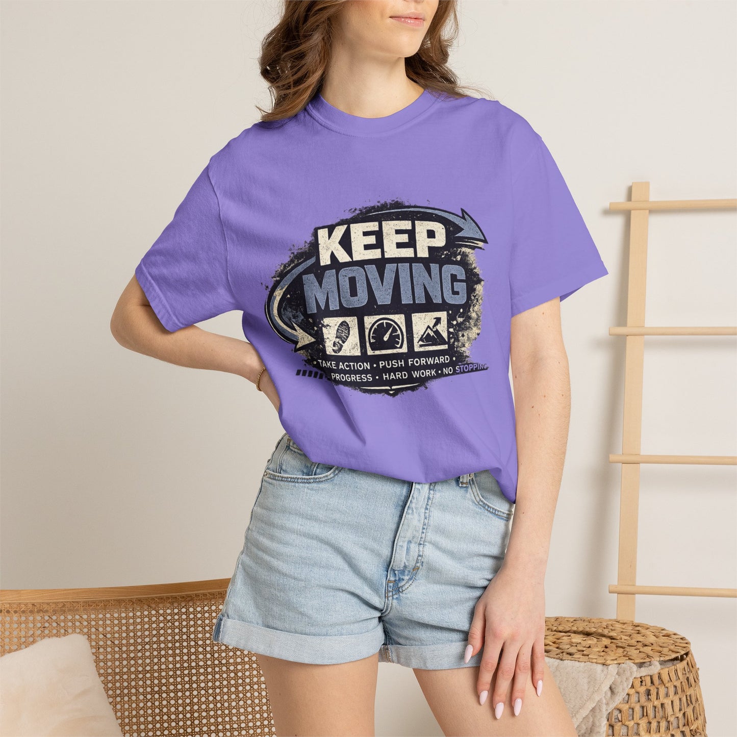 Keep Moving T-Shirt — Motivational Graphic Tee