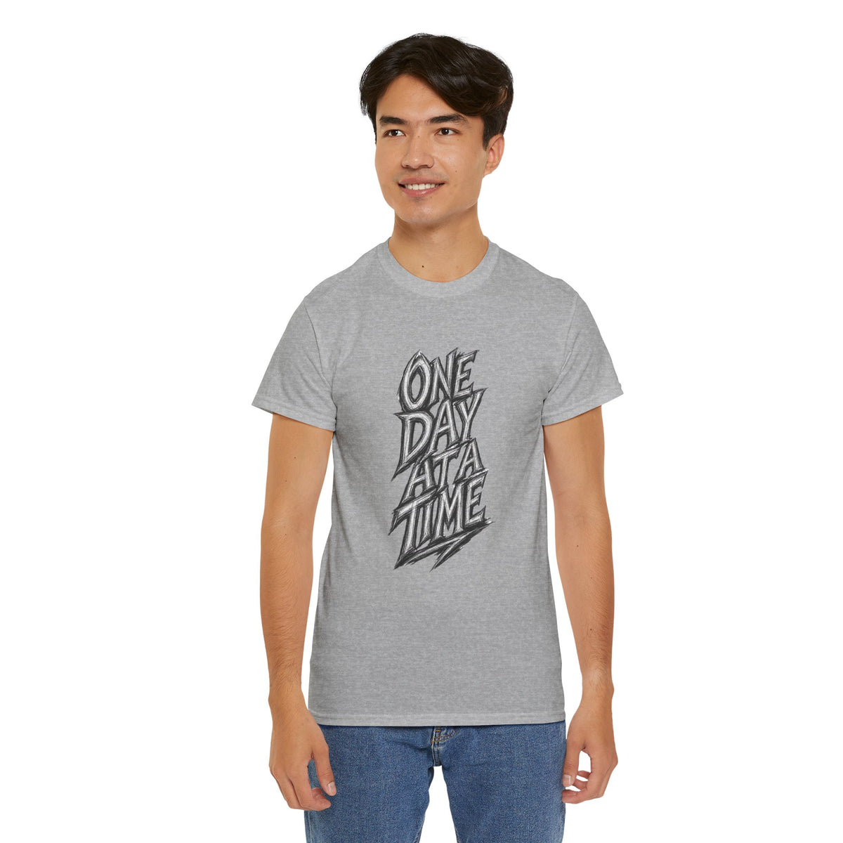 One Day At A Time Tee — Inspirational Graphic T-Shirt