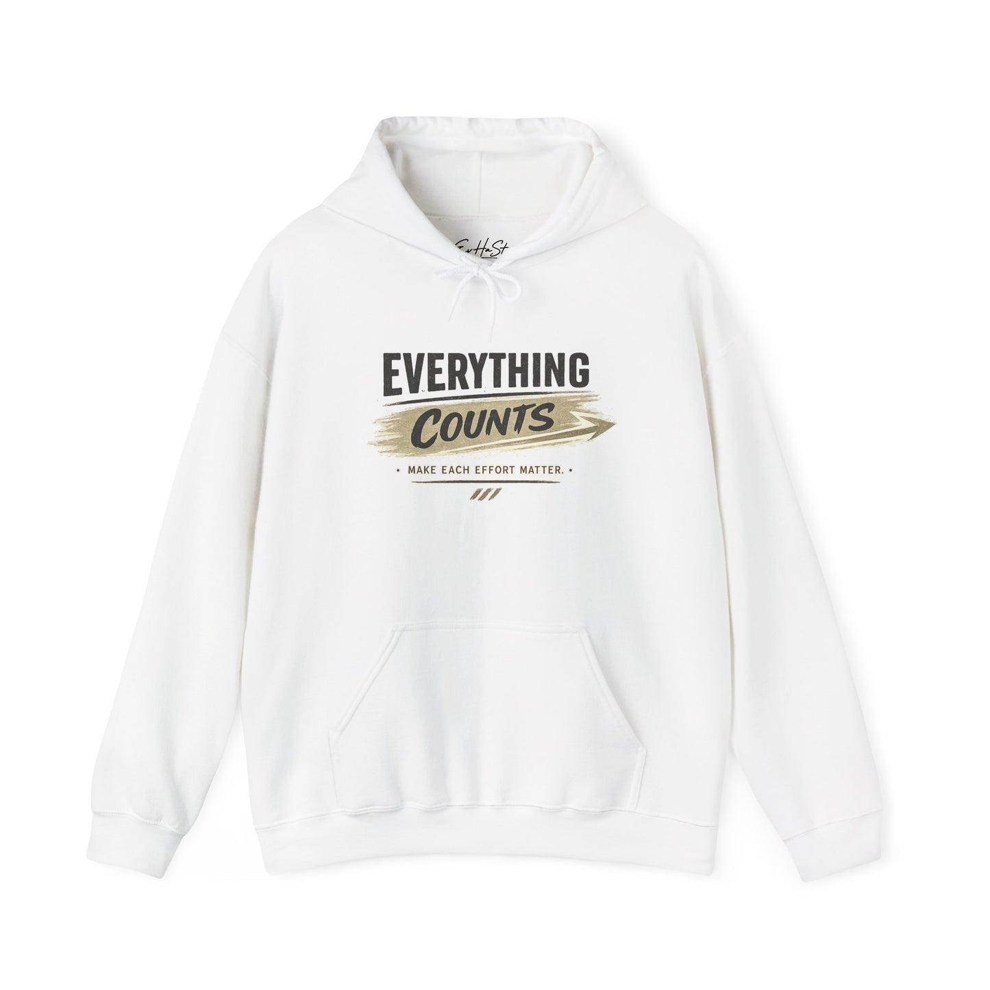 Hoodie "Everything Counts Hoodie" Motivational 'Make Each Effort Matter' Pullover
