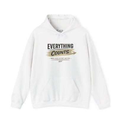 Hoodie "Everything Counts Hoodie" Motivational 'Make Each Effort Matter' Pullover