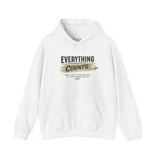 Hoodie "Everything Counts Hoodie" Motivational 'Make Each Effort Matter' Pullover