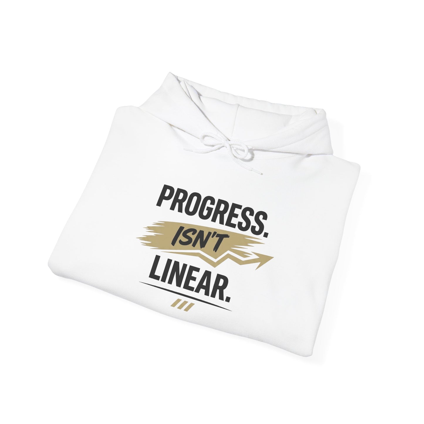 Hoodie "Progress Isn't Linear" Motivational Pullover