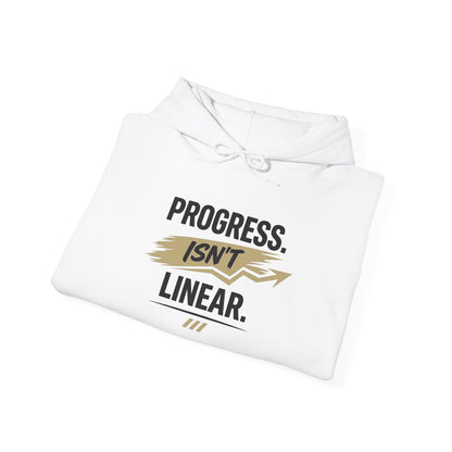 Hoodie "Progress Isn't Linear" Motivational Pullover