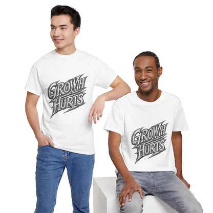 Growth Hurts T-Shirt — Vintage Chalk-Style Graphic Tee