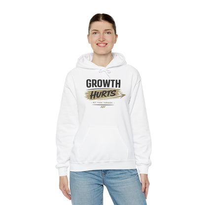 Hoodie "Growth Hurts" Inspirational Motivational Pullover ('Growth Hurts')