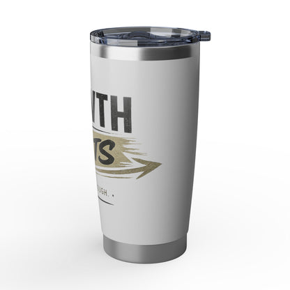 Growth Hurts 20oz Tumbler — Motivational Stainless Travel Cup