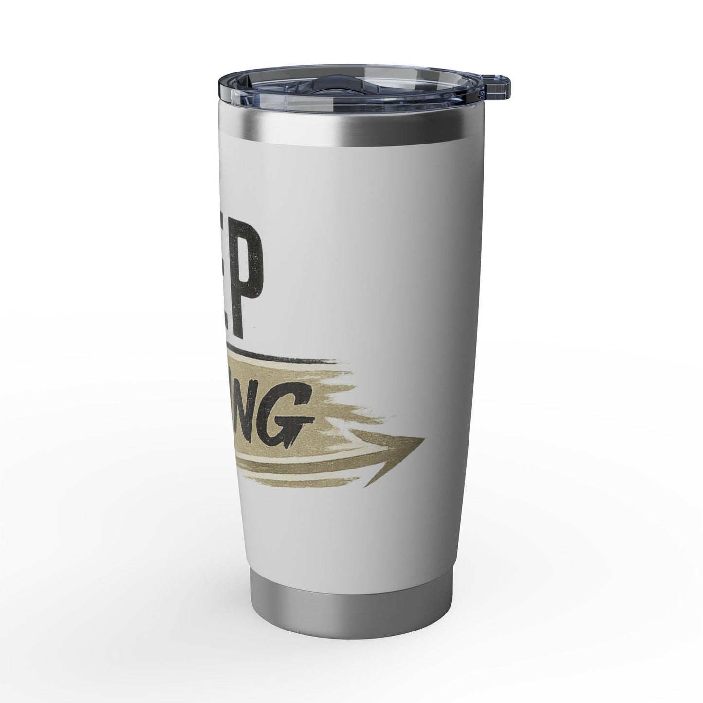Keep Moving 20oz Tumbler – Insulated Stainless Travel Mug, Motivational Vagabond Design