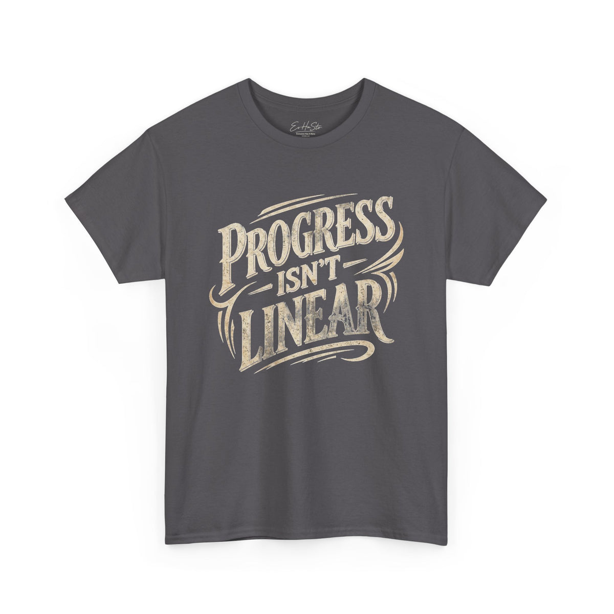 Progress Isn’t Linear T‑Shirt — Motivational Graphic Tee for Growth & Resilience