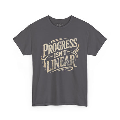 Progress Isn’t Linear T‑Shirt — Motivational Graphic Tee for Growth & Resilience