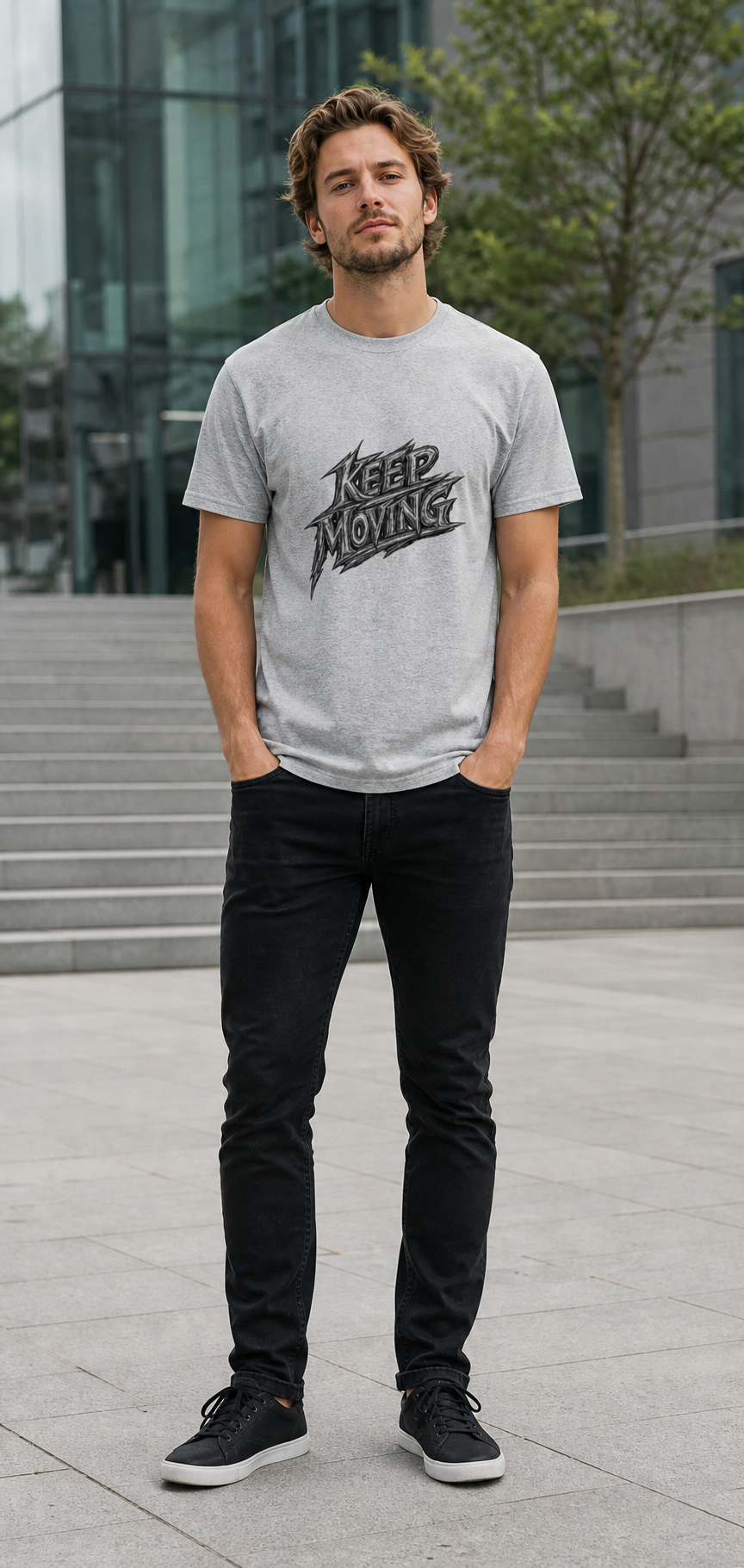 Keep Moving T-Shirt — Motivational Graphic Tee