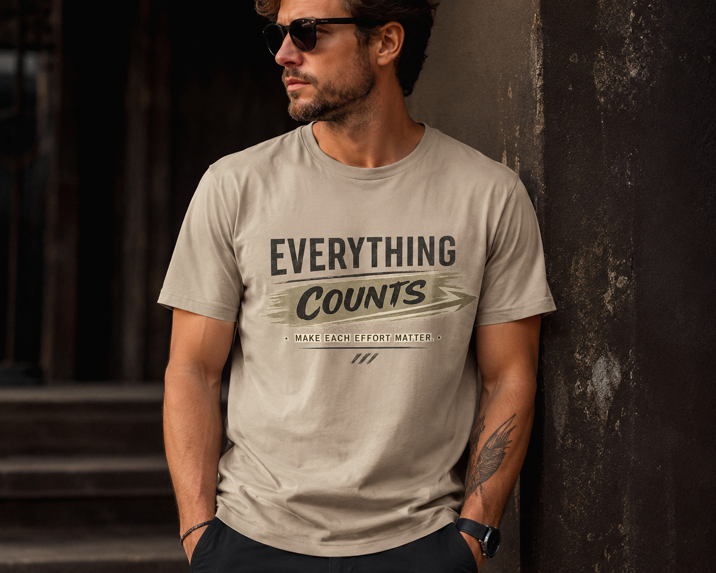 Everything Counts T-Shirt — Motivational Retro Graphic Tee