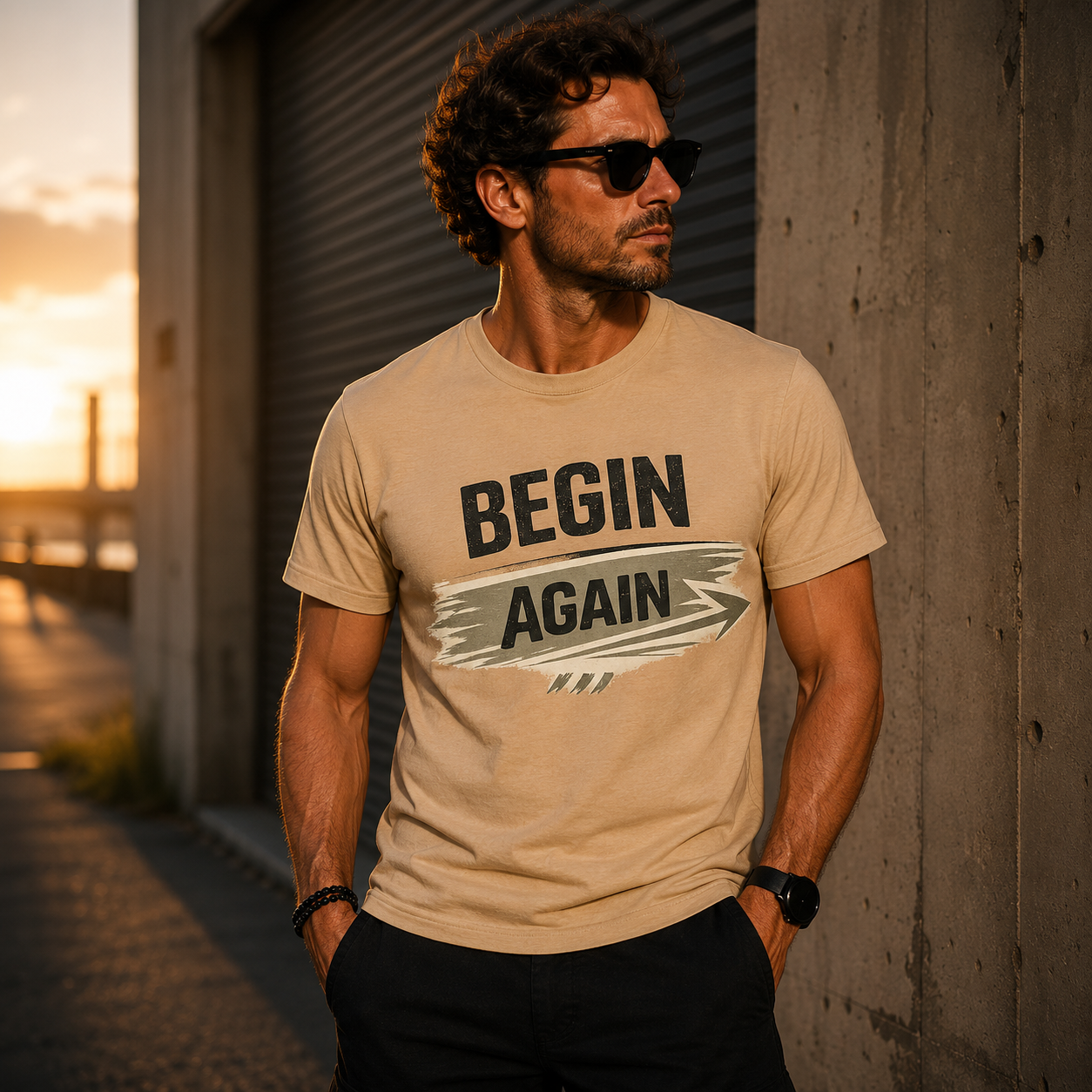 Begin Again T-Shirt — Inspirational Motivational Tee