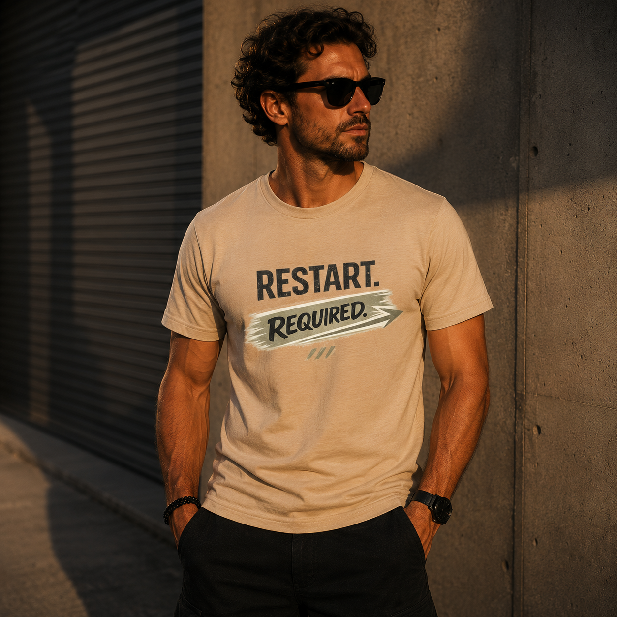 Restart Required Tee – Retro Tech-Inspired Graphic Shirt