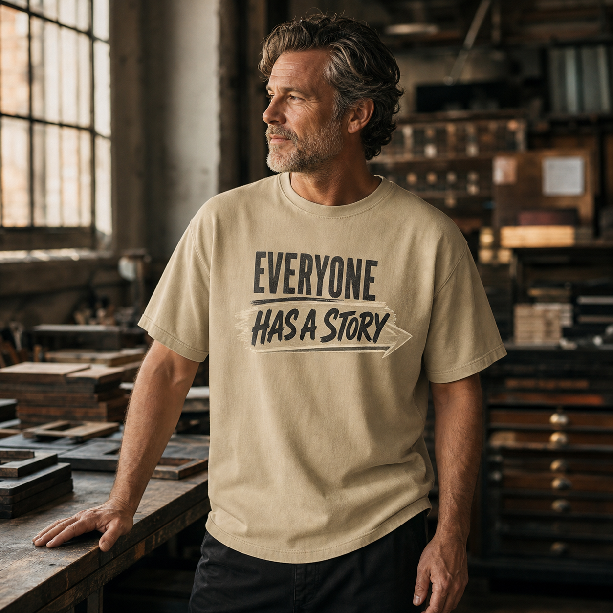 Everyone Has A Story T-Shirt — Inspiring Graphic Tee