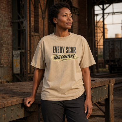 Every Scar Has Context T-Shirt — Inspirational Graphic Tee