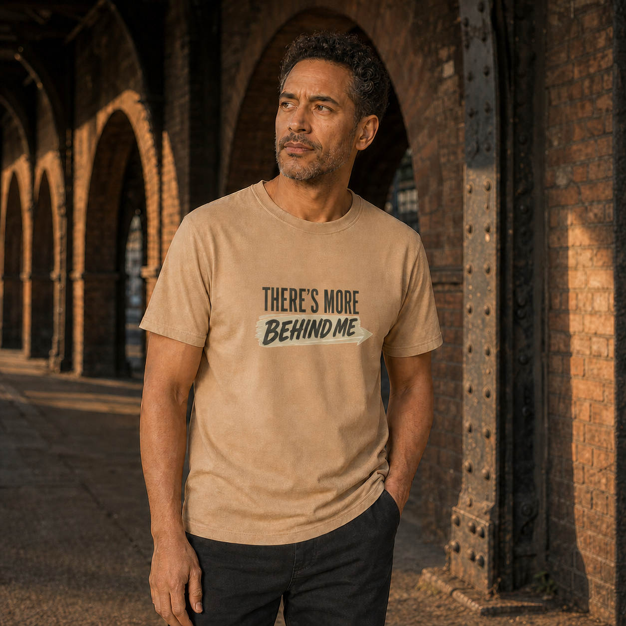 Theres More Behind Me T-Shirt — Funny Retro Slogan Tee