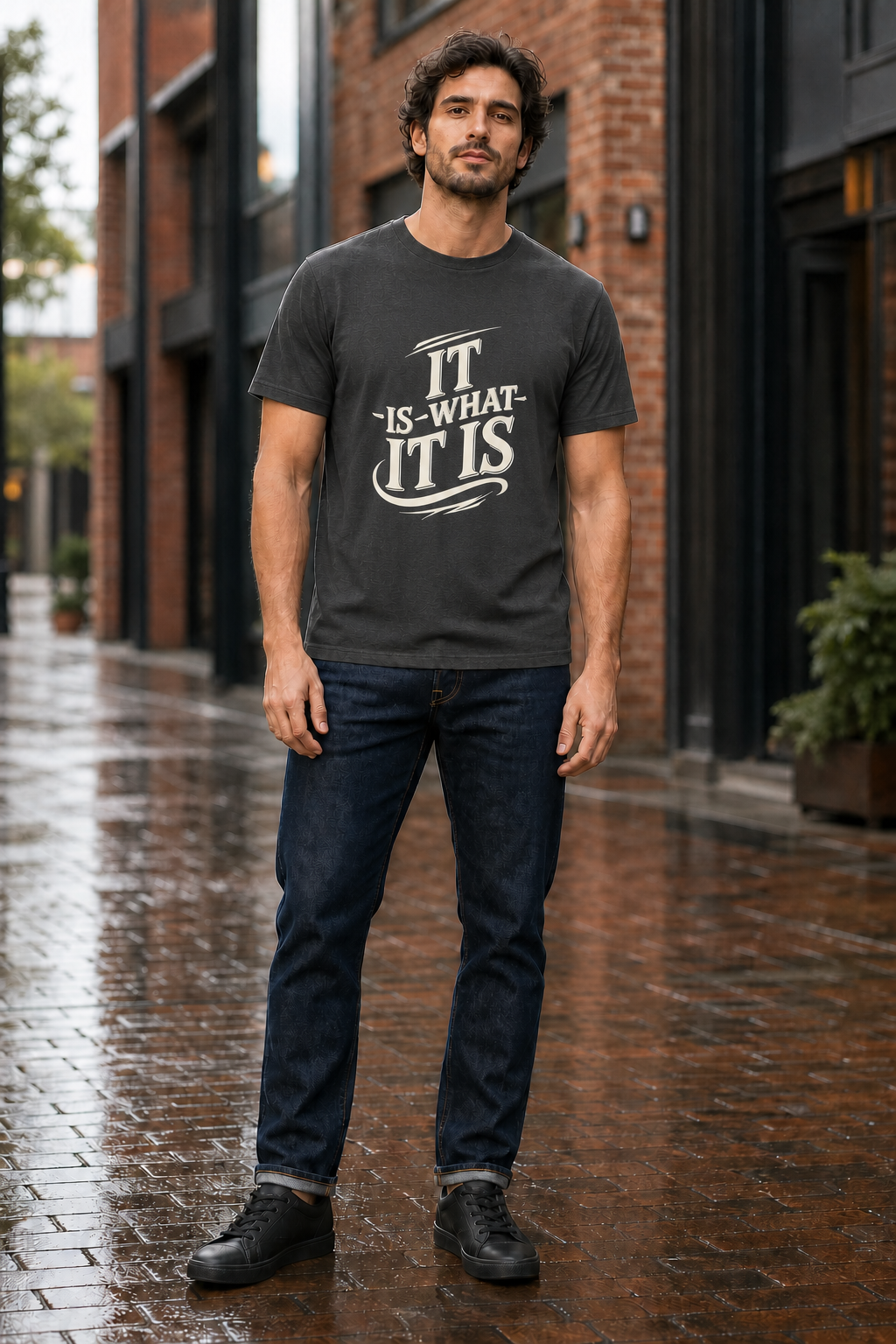 It Is What It Is Tee — Casual Graphic Cotton T‑Shirt