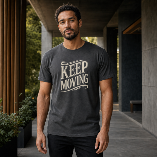 Keep Moving T-Shirt — Motivational Graphic Tee