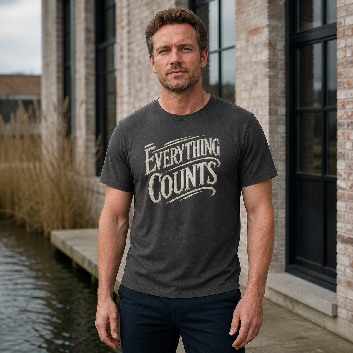 Everything Counts Graphic Tee — Inspirational Retro Typography T-Shirt