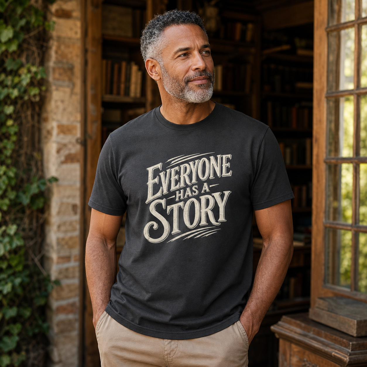 Everyone Has a Story T-Shirt — Inspirational Storytelling Graphic Tee