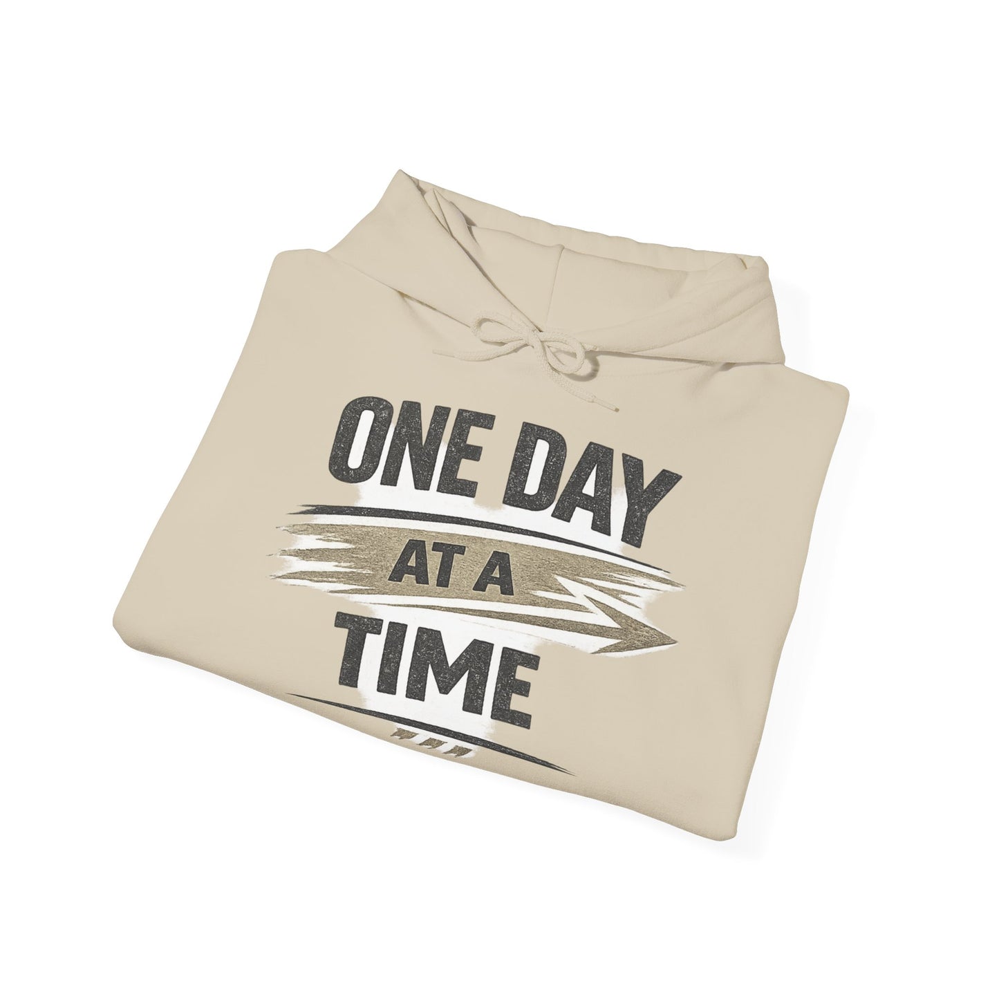 One Day At A Time Hoodie – Inspirational Recovery & Mindfulness Sweatshirt