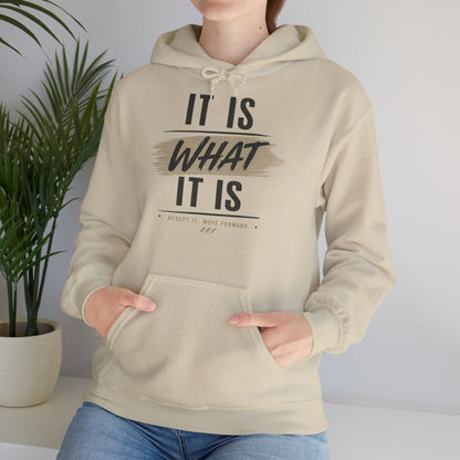It Is What It Is Hoodie — Casual Inspirational Pullover
